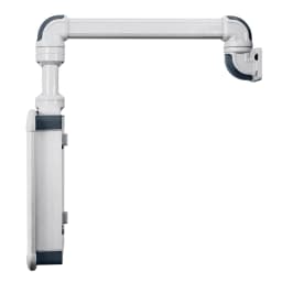 Industrial HMI Support Arm System, Articulated Mounting Bracket for Electrical Control Box & Enclosure, Automation Equipment