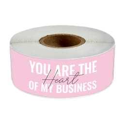120pcs Rectangle Thank You For Your Order Sticker for packaging Stationary Stickers Roll Black Pink Transparent Thank you labels