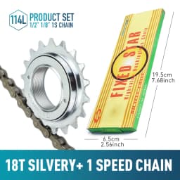 1pc 16T 18T 20T 22T 24T Single Speed Bike Freewheel Compatible With Threaded Freehub Replacement Bike Parts Bicycle Accessories