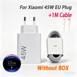 45W For XIAOMI Charger Type C Turbo Charge Fast Charging Charger Redmi Note 15 14 13 12 11 X Pro 10t Poco M7 X7 K40 Pad 6