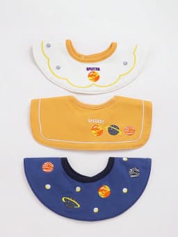 3Pcs Baby Crown Waterproof Saliva Bibs, 360 ° Rotatable Design - Specially Designed for Drooling Babies, Prevents Wetting of Clothes. Made of Pure Cotton with Exquisite Embroidery Craftsmanship. the Perfect Gift for Babies for Parties, Christmas, Thanksgiving, and New Year.