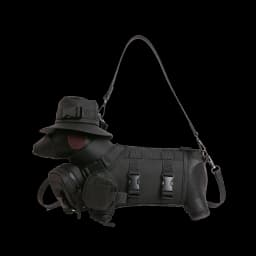 2026 Novelty 3D Dachshund Shaped Bag for Women with Mini Hat Buckle Design Cartoon Crossbody Streetwear Fashion Shoulder Purse