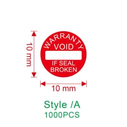 1000pcs new round 8/10mm rectangular 11X6mm computer /Ipad/ Electronics warranty label Fragile seal sticker can be customized