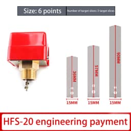 1pc Target Flow Meter Stainless Steel Seal Red Flow Sensor Controller Water Flow Switch Tool