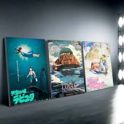 L-Laputa C-Castles_Sky Cartoon Classic Anime Poster Gallery Prints Self Adhesive Home Decor Decoration Wall Decals Living S