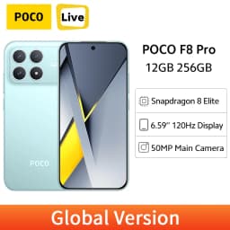 POCO F8 Pro 5G Mobile Phone Snapdragon 8 Elite 6210mAh Battery 6.59" 120Hz AMOLED Display 50MP Camera