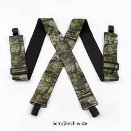 Heavy Duty Work Suspenders for Men X-Back Gripper Clasps Adjustable Strap Fully Elastic Adult Widen Men's Suspender