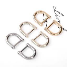 CRAZYSMITH 2pcs Detachable D Buckle Bag Straps Hardware Bag Accessories Zine Alloy Opening D Buckle Inner Diameter 13mm