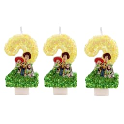 Hot Cute Cartoon T-O-Y Story Digital Candle Numbers 0-9 Kids Birthday Cake Decoration Cartoon Party Supplies Accessory