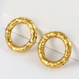 Casvort 2PCS Classic Circle Ear Weights Hangers 316 Stainless Steel Plugs Tunnels Piercing Body Jewelry Gauges