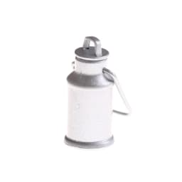 1:12 Dollhouse Miniature Milk Jars Barrel With Lids Kitchen Milk Can Bucket