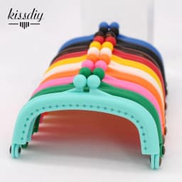 10PCS 8.5cm Arc Plastic Purse Frame Handle for Clutch Bag Handbag Accessories Making Kiss Clasp Lock