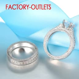 Genuine 925 Sterling Silver Wedding Ring Unisex Romantic Fashion Jewelry Cubic Zirconia Prong Setting Wholesale