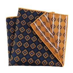 Pocket Square Silk Jacquard Woven Red Orange Handkerchief Fashion Men Suit Pocket Hanly Wedding Business Party Suit Set Handker