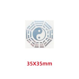 Five elements Yin and Yang Tai Chi Eight diagrams pattern metal stickers mobile phone stickers laptop car stickers decoration