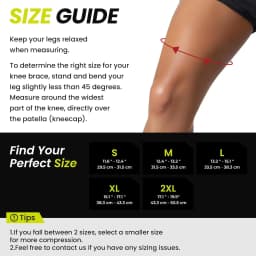 NEENCA Knee Brace Support with Gel Pads & Side Stabilizers for Pain Relief Adjustable for Meniscus Tear Arthritis ACL MCL