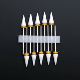 10pcs Ceramic Nail Drill Bits Set Milling Cutter for Electric Manicure Bit Flame Corn Files Pedicure Machine Polish Accesoires