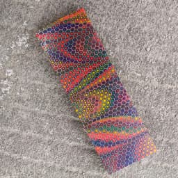 2pieces Mixed Color C-Tek Honeycomb Resin Material for DIY Knife Handle Making Material Plate Resin Compound Material 120x40x8mm