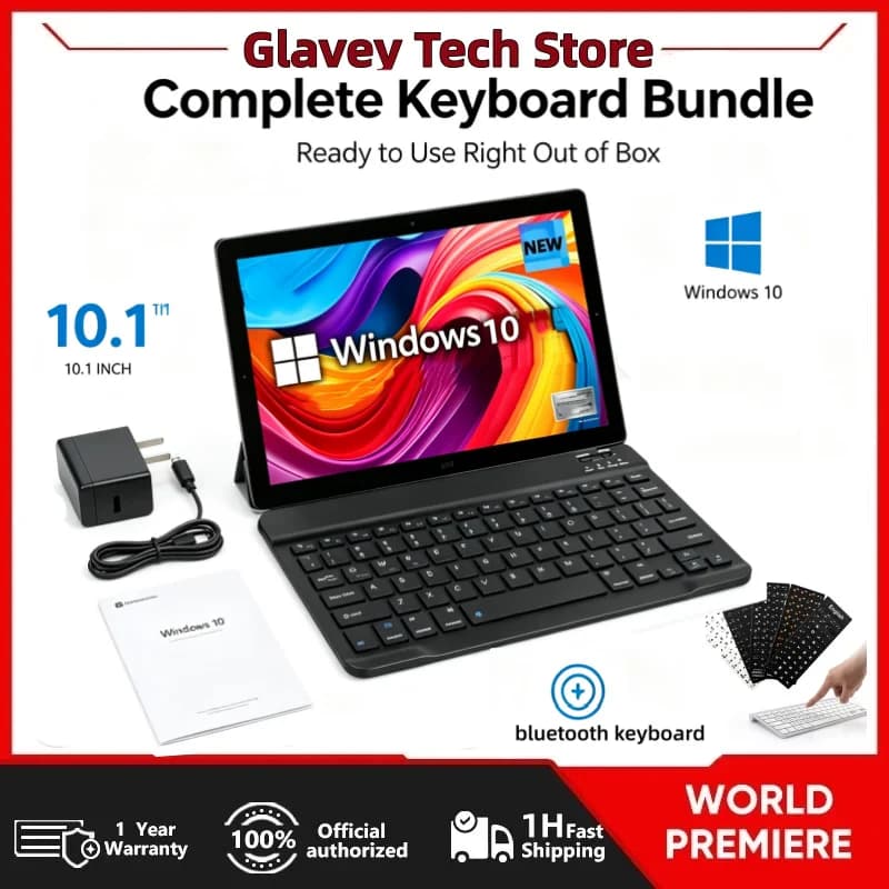 10.1 INCH 4GB RAM 64GB ROM T10 DS102 WINDOWS 10 Tablet PC 1280*800 IPS Screen WIFI Dual Core Dual Camera