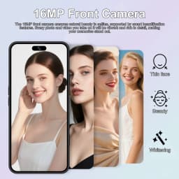 K-Touch NEW M18 Pro Max Mobile Phones Android 15 Smartphone 7.3 Inch 5G Dual SIM Cell Phone 22G+2TB 16+48MP Camera 7800mAh Face Unlocked Global Version Cellphones