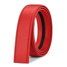 Belt No Buckle for Automatic Buckle PU Leather Belts Without Buckle for Men Women No Buckle 3.5cm Wide 150 160cm