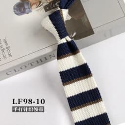 New Trendy British Casual Knitted Ties For Men Narrow Flat 6cm Width Striped Neckties College Boys Shirt Accessories Suit Cravat