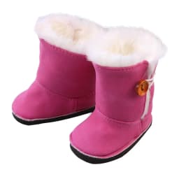 7.5cm Length Plush Snow Boots For 18 Inches American Doll Accessories Baby Doll Festival Shoes Gift For Our Generation Dolls