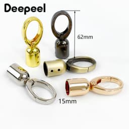 2/4Pcs Deepeel Metal Cord Lock Buckles Bag Belts Connector Hanger Handbag Strap Stopper Tassel Cap Clasp Hardware Accessories
