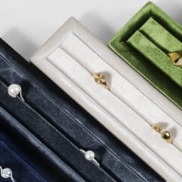 Yinbeini Velvet Ring Display Stand Single Row Ring Ear Stud Storage Organizer Jewelry Shop Showcase Props TB045