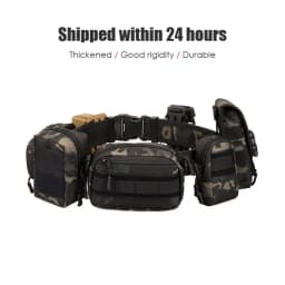 VATLTY 5.2cm Tactical Outer Belt for Men High Strength Plastic Pluggable Buckle Stiff Military Belt 130cm Rigid Girdle Male