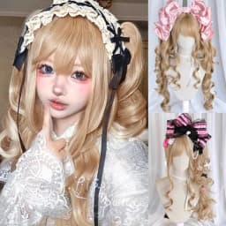 OLACARE Long Body Wave Black Brown Purple Cosplay Wigs Heat Resistant Synthetic Wigs Middle Part Natural Lolita LM Wigs Women