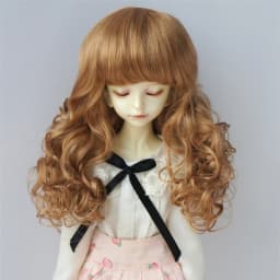 JD311 1/6 1/4 1/3 Synthetic mohair BJD wig 6-7inch 7-8inch 8-9inch Long European wave Doll hair YOSD MSD SD DOD Accessories