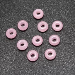 10Pcs Natural Crystal Agate Stone Big Hole Beads Abacus Spacer Beads Crafts Supplies for Jewelry Making DIY Bracelet Accessories