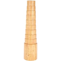 NIUPIKA Wooden Step Bracelet Sizer Measuring Mandrel Shaping Bracelet Jewelry Adjustment Making Tool & Wood