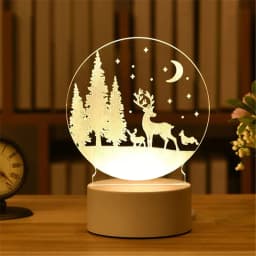 3D Visual Illusion Night Light Visual Creative LED Desk Lamp Changes USB Powered Gift for Kids