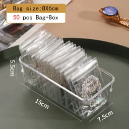 Drawer Organizer Self Sealing Plastic Jewelry Zip Lock Bags Reclosable Thick Transparent Ziplock Gift Packaging Storage Pouches
