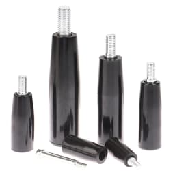 Revolving Handle M6 M8 M10 M12 Plastic Metal Knob Male Threaded Stem Handwheel Screw Milling Machine Tool Lathe Grinding M6-M12