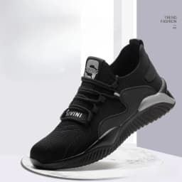Lightweight All-Day Comfort Safety Shoes - Soft Sole Fashion Casual Work Sneakers for Long Standing-Fatigue Protective Footwear