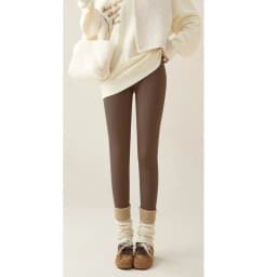 Korean High Waist Plus Velvet Warm Leggings Solid Color Tight Elasticity Outdoor Wear Sharkskin Leggings Winter Yoga Leggings