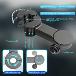 USB Charge Dual Head Fan Car Seat Back Cooling Fan Summer 360 Degree Rotation Auto Headrest Ventilation Fan Neck Cooler