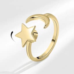 SMJEL Flower Shiny Rhinestone Rotatable Fidget Spinner Ring for Women Anti Anxiety Butterfly Animal Design Anti Stress Accessory