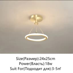 New Balcony Ceiling Chandelier Modern LED Simple Lustre Chandelier Basement Corridor Aisle Cloakroom 110-220V Home Lighting