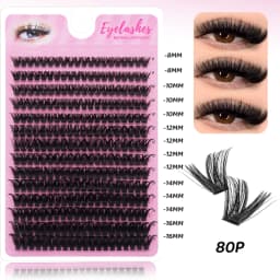 DINGSEN DIY Lash Clusters Thick Segmented Eyelash Extension 60D 80D 100D MIX Lashes Extension Cluster Lashes Individual Lashes