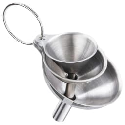 3/5 Pcs Stainless Steel Kitchen Funnels Set Food Grade Metal Funnels for Filling Bottles Small Funnels for Essential Oil Spices
