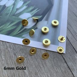 3 Sets Mini Snap Fastener Buttons For Doll Clothing Sewing Accessories DIY Doll Clothes Metal Invisible Snap Buckle 6/8mm