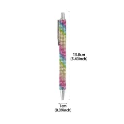 Ballpoint Pen Pearl Rhinestone Ballpoint Pen Retractable Ink Rhinestone Pen Luxury Rhinestone Cute Rose Gold Metal Stationery