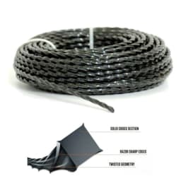 Heavy Duty Wire Cord For Garden Trimmers 2.4mm Diameter Trimmer Line 15 Meters Of Grass For Efficient Cutting