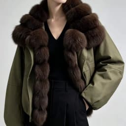 OFTBUY Big Fox Fur Spliced Parkas Winter Warm Thick Women's Coat Loose Duck Down Clothes Women Short Jacket with Fur for Women