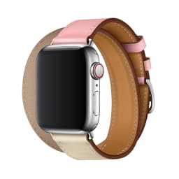 For Apple Watch Band Genuine Swift Leather Strap 8 7 41 45mm Double Tour Bracelet for iWatch Ulta 49mm 6 5 4 3 2 38 42mm 44 40mm