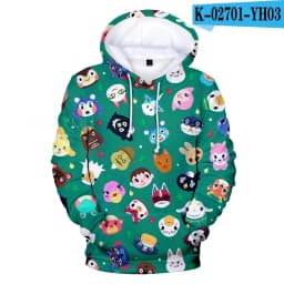 Hoodies men Animal Crossing 3D Sweatshirts Women pullover Cartoon Game Harajuku Funny Student's Hooded Spring/Autumn Tops